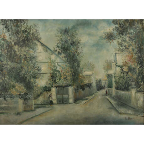 BOYER, E., WOHL Emile (1877-1948), "Vorortstraße in Paris", - фото 1
