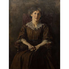 RIEPER, AUGUST (1865-1940), "Portrait der Lore Rieper, die Frau des Künstlers",