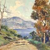 Peinture de paysage d&amp;39;Ilio Giannaccini (1897-1968)&nbsp;: Italie du milieu du XXe si&egrave;cle oil painting 20th century - Foto 2