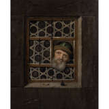 MONOGRAMMIST, 17. Jahrhundert, "Herr mit grüner Pelzkappe am Fenster", - Foto 1