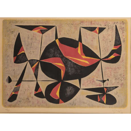 SINGIER, GUSTAVE (1900-1994), "Abstrakte Figurenkomposition", - фото 1