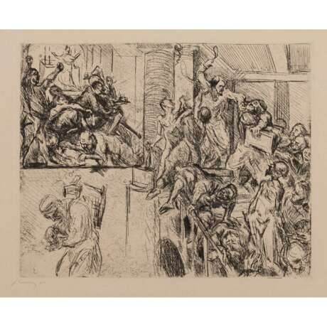 SLEVOGT, MAX (1868-1932), "Christ and the traders", 1923, - photo 1