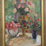 Nature morte aux roses et tulipes Early 20th century - Foto 1