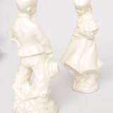 Pair of porcelain figures Girl and boy Porcelain Mid-20th century - photo 6