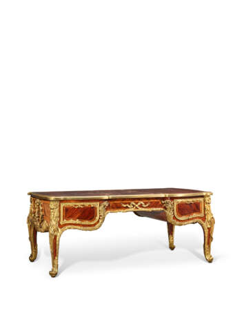 BUREAU PLAT DE STYLE LOUIS XV - Foto 4