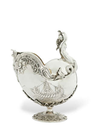 COUPE NAUTILE EN ARGENT D'EPOQUE VICTORIENNE - photo 1