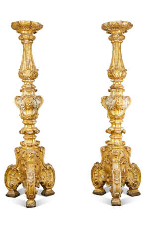 PAIRE DE PORTE-TORCHÈRES D'ÉPOQUE BAROQUE - фото 3