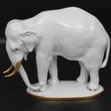 Figurine en porcelaine El&eacute;phant Porcelaine Early 20th century - photo 2