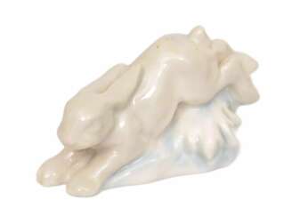 Figurine en porcelaine Li&egrave;vre 