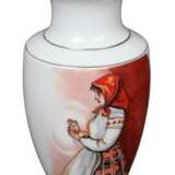 Jessen porcelain vase with painting Porcelain Early 20th century - photo 1