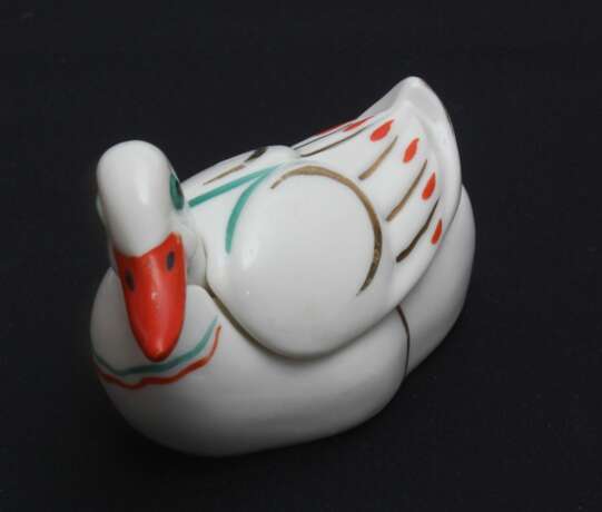 Porcelain mustard utensil Duck Porcelain Early 20th century - photo 9