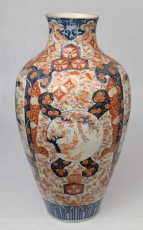 Painted porcelain vase Porcelain 19th century - photo 3