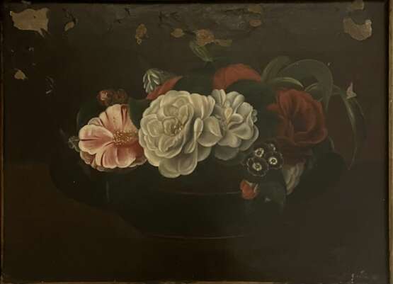 Still Life Oil on Canvas Dated 1861. oil painting Rococo 19th century - photo 6