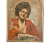 Portrait europ&eacute;en d&amp;39;une dame milieu du XXe si&egrave;cle. oil painting 20th century - photo 2