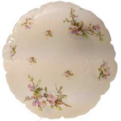 Porcelain plate Pink flowers