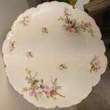 Porcelain plate Pink flowers Porcelain Mid-19th century - photo 2