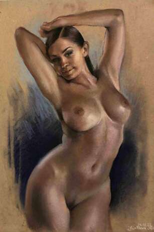 Kirillova Julia Nude Pastel Painting 21st Century. Paper 21th century - photo 1