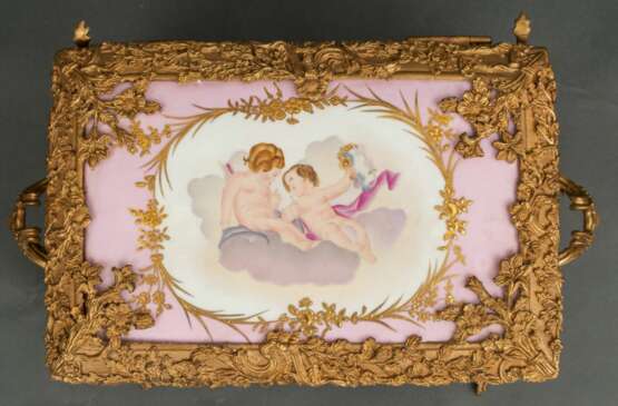 F. Gardner style Jewelry box Porcelain Louis-Philippe Carl X At the turn of 19th -20th century - photo 4