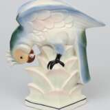 Figurine-vase en porcelaine Perroquet Porcelaine Early 20th century - photo 2