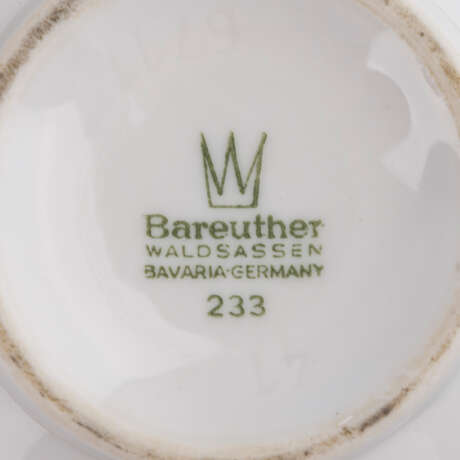 BAREUTHER 10 Porzellanbecher mit Halterung, 20. Jahrhundert - фото 3