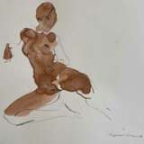 Serhiy Reznichenko Watercolor Nude Sketch 21st Century Paper 21th century - photo 1