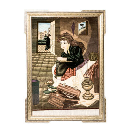 Bildteppich. TÄBRIZ/IRAN, 2. Hälfte 20. Jahrhundert, ca. 94x71 cm - Foto 1