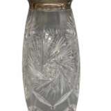 Vase en cristal avec finition argent&eacute;e Crystal Early 20th century - photo 1