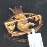 Gold brooch with 6 natural diamonds Gold Other style At the turn of 19th -20th century - photo 4