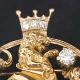 Gold brooch with 6 natural diamonds Gold Other style At the turn of 19th -20th century - photo 6