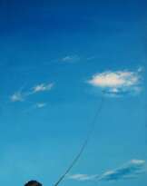 Liza caught a cloud. Liza caught a cloud.