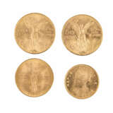 Mexiko/Chile/GOLD - Lot mit 2 x 50 Pesos 1947, - фото 2