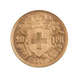 Schweiz/GOLD - 20 Franken Vreneli 1947 B, - Foto 2