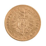 Bayern/GOLD - 10 Mark 1875 D, - Foto 2