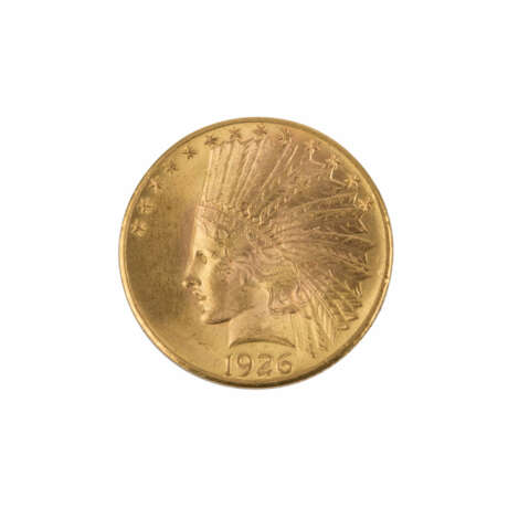 USA/GOLD - 10 Dollars 1926 Indian Head, - фото 1