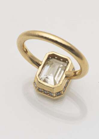 Emerald Cut Diamant Ring - Foto 3