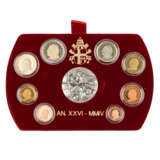 Vatikan - Kursmünzenserie mit Silbermedaille 2004, - Foto 2