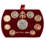 Vatikan - Kursmünzenserie mit Silbermedaille 2004, - photo 3