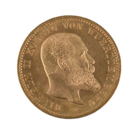 Württemberg/GOLD - 20 Mark 1900 F, Wilhelm II., - Foto 1