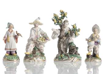 Vier Chinesenfiguren