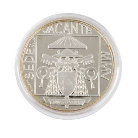 Vatikan - 2005, 5 Euro, Sede Vacante, - Foto 2