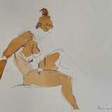 Serhiy Reznichenko Watercolor Nude Sketch 21st Century Paper 21th century - photo 3