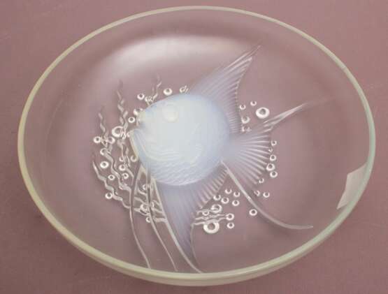 Glass container Fish Glass Mid-20th century - photo 2