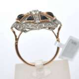 Gold and platinum ring with diamonds and chalcedony Gold Other style 21th century - photo 3