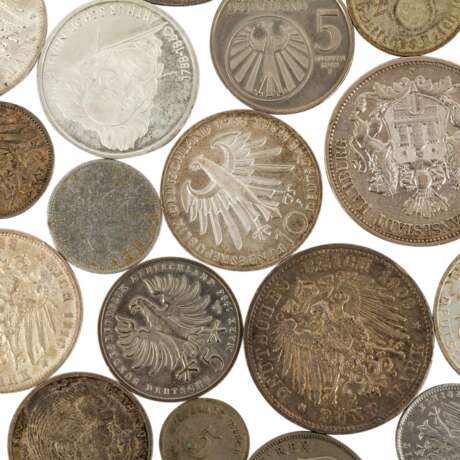 Konvolut Silbermünzen vor allem BRD, - фото 2