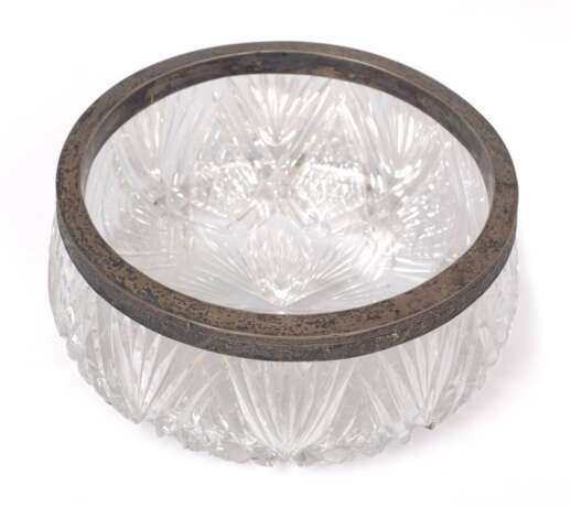 Crystal fruit bowl with silver finish and photo album Crystal Mid-20th century - photo 6