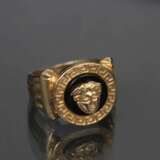 Bague en or pour femme avec m&eacute;duse en onyx Gorgone Gold At the turn of 19th -20th century - Foto 3