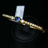 Gold bracelet with diamonds and sapphires Gold Other style 21th century - photo 3