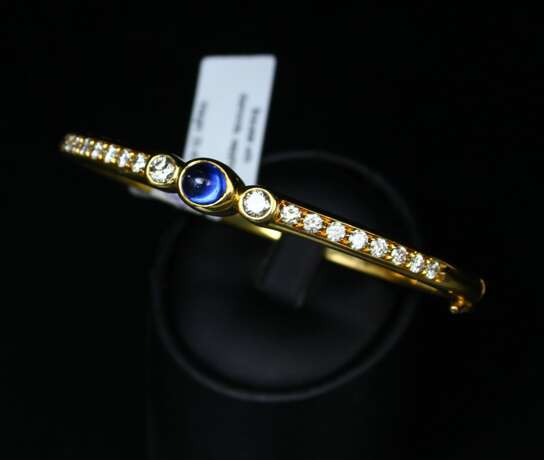 Gold bracelet with diamonds and sapphires Gold Other style 21th century - photo 3