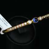 Gold bracelet with diamonds and sapphires Gold Other style 21th century - photo 4