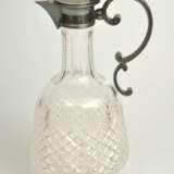 Carafe Art Nouveau en cristal avec finition argent&eacute;e 84e &eacute;preuve Crystal 19th century - photo 2